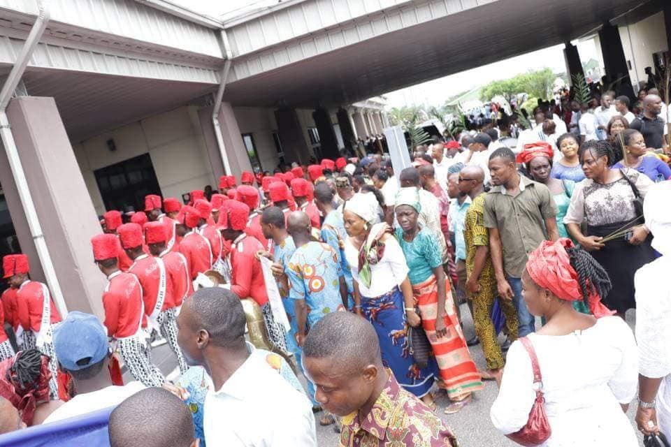 Photos: Godswill Akpabio arrives Uyo ahead of defection to APC tomorrow