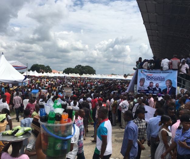 Photos from the APC welcome rally in honour of?Goodswill Akpabio who has just defected from PDP