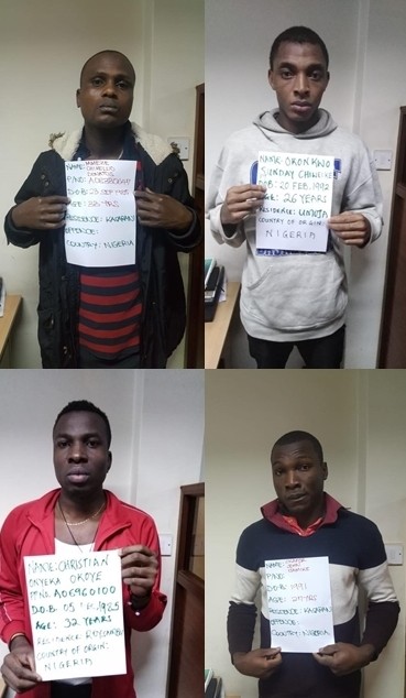 19 Nigerian men arrested in Nairobi for allegedly engaging in electronic fraud targeting Kenyans (photos)