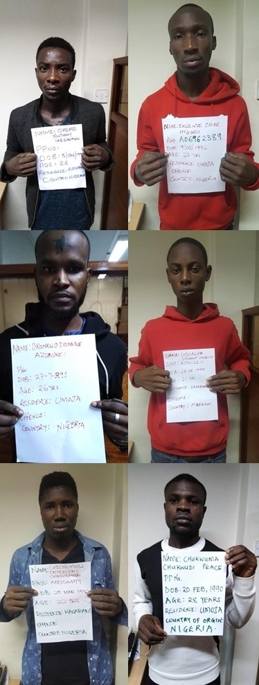 19 Nigerian men arrested in Nairobi for allegedly engaging in electronic fraud targeting Kenyans (photos)