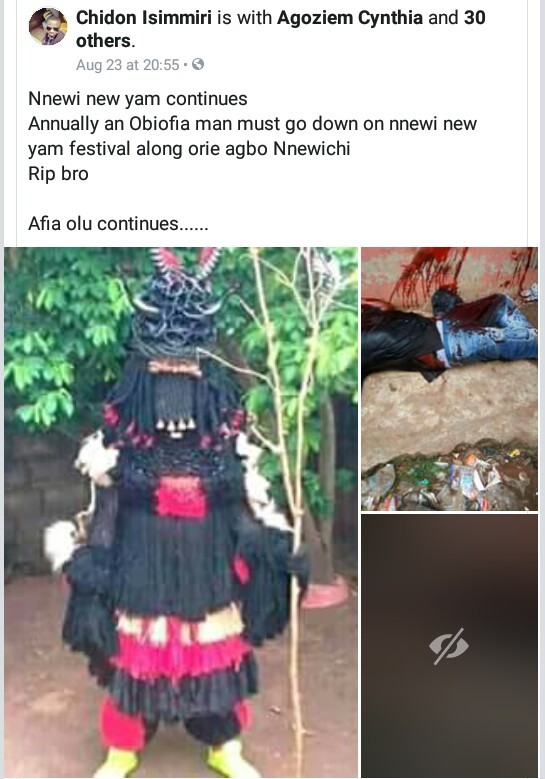  Nnewi New Yam festival ends in tragedy as man is brutally stabbed to death