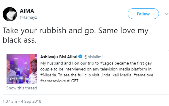 Social media users react to Bisi Alimi and his husband