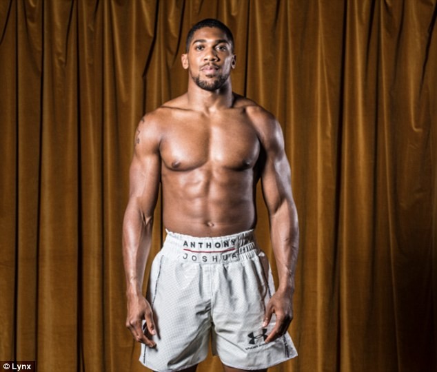 Anthony Joshua shows off ripped physique ahead of boxing showdown with Alexander Povetkin?(Photos)