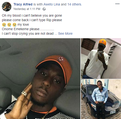 Photos: Young Man ?Onome Pounds? assassinated in Delta, his gold worth N1m carted away