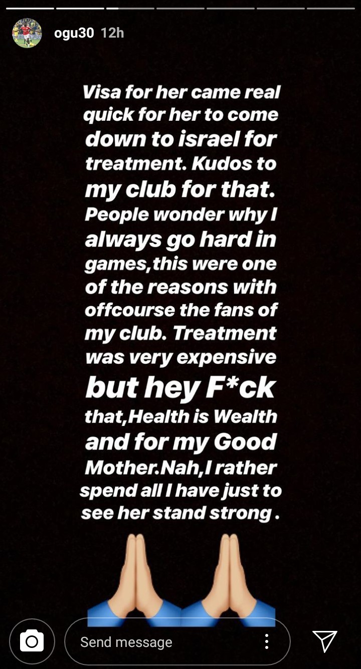 Footballer John Ogu narrates the trials he went through when he discovered his mother was down with a life-threatening illness