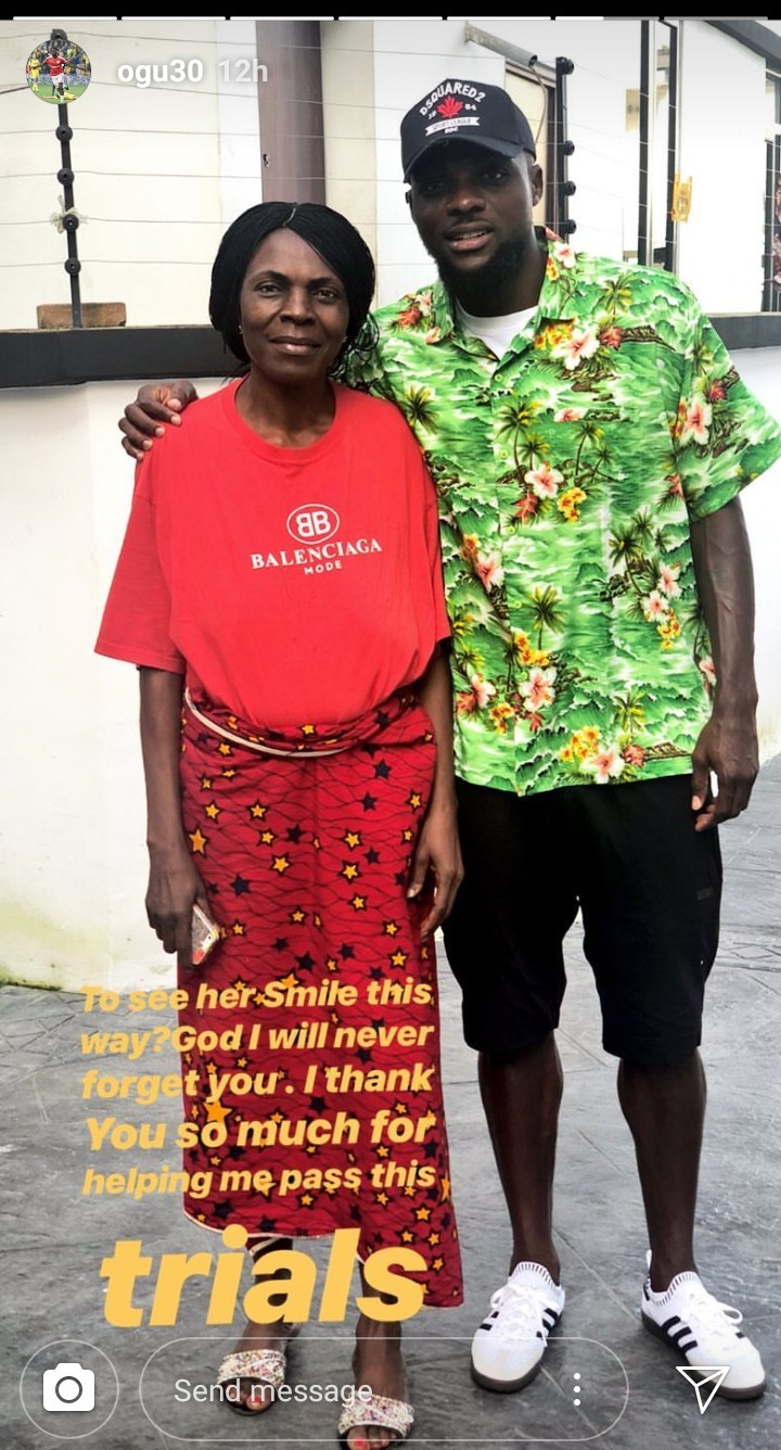 Footballer John Ogu narrates the trials he went through when he discovered his mother was down with a life-threatening illness