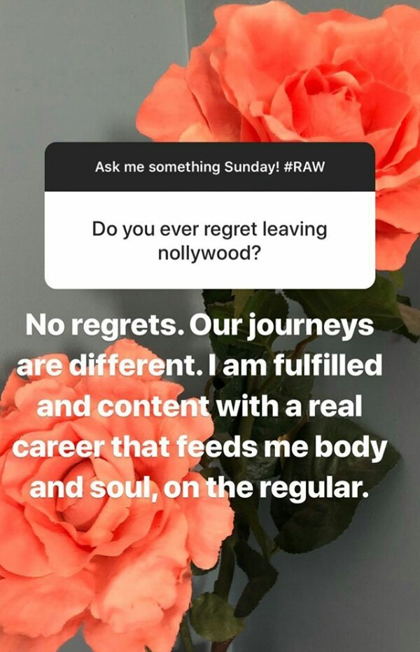  "No regret leaving Nollywood" - Regina Askia