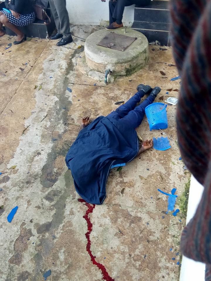 One killed as armed robbers attack Union Bank in Igede, Ekiti (Graphic Photos)