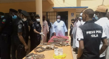 PHOTOS: Police parade 40 suspected kidnappers, cattle rustlers in Adamawa