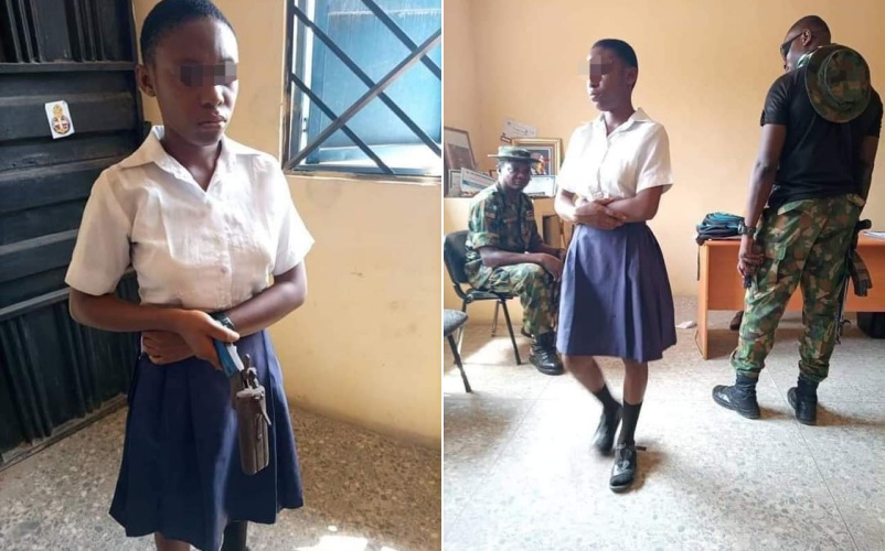 Nigerian Student Caught And Arrested For Taking Gun To School To Shoot Her Teacher In Akwa Ibom