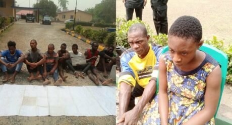 Police parades 17 year old female cultist, 12 other suspects in Cross River