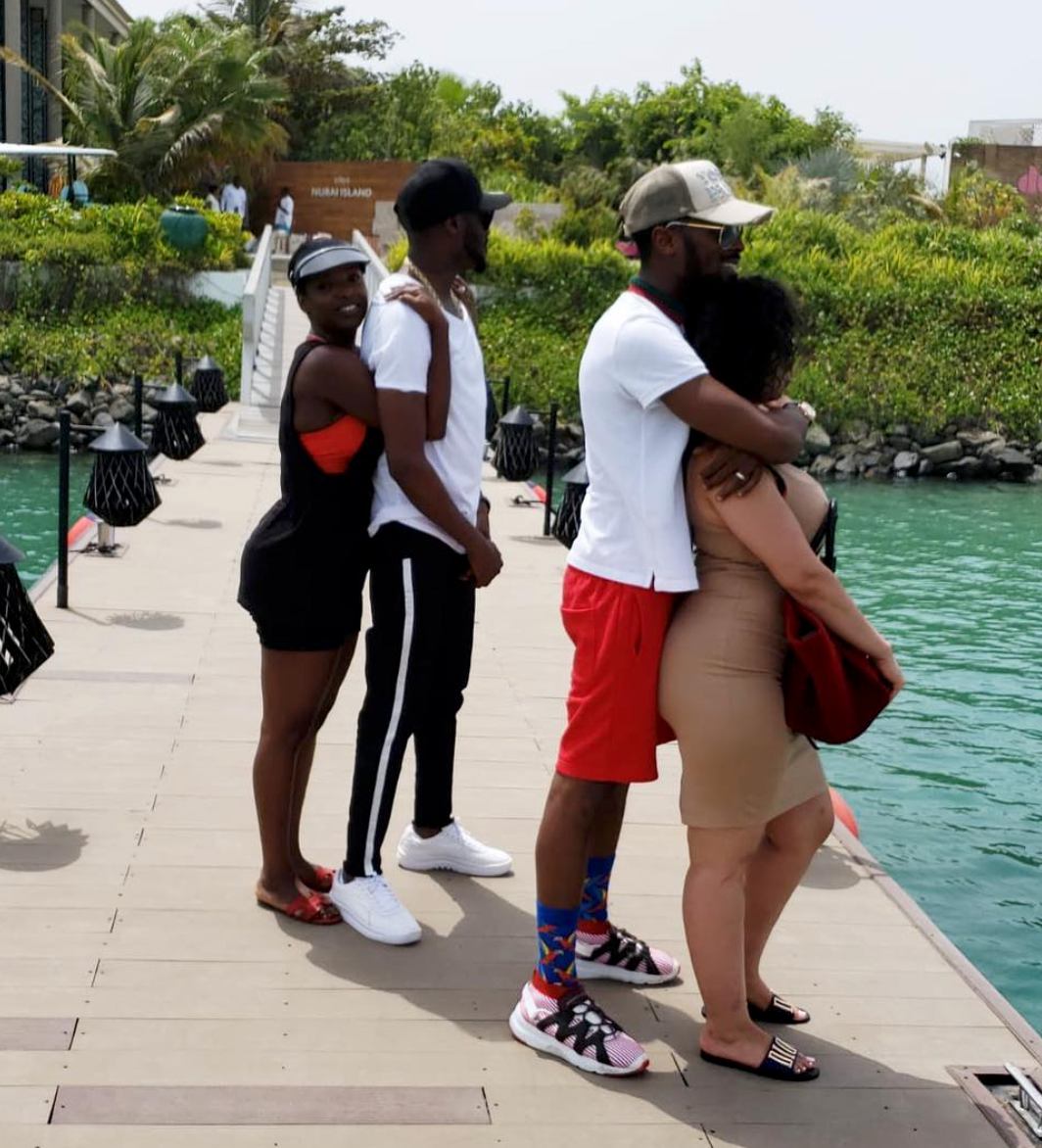 Dbanj and wife share intimate moment
